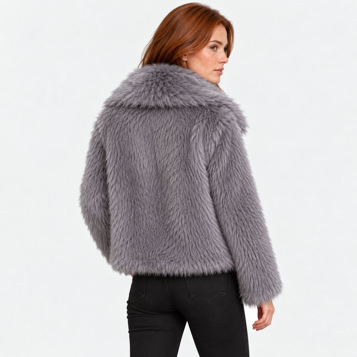 Old Ashworth | Women's Jacket – Faux Fur Warmth & Comfort