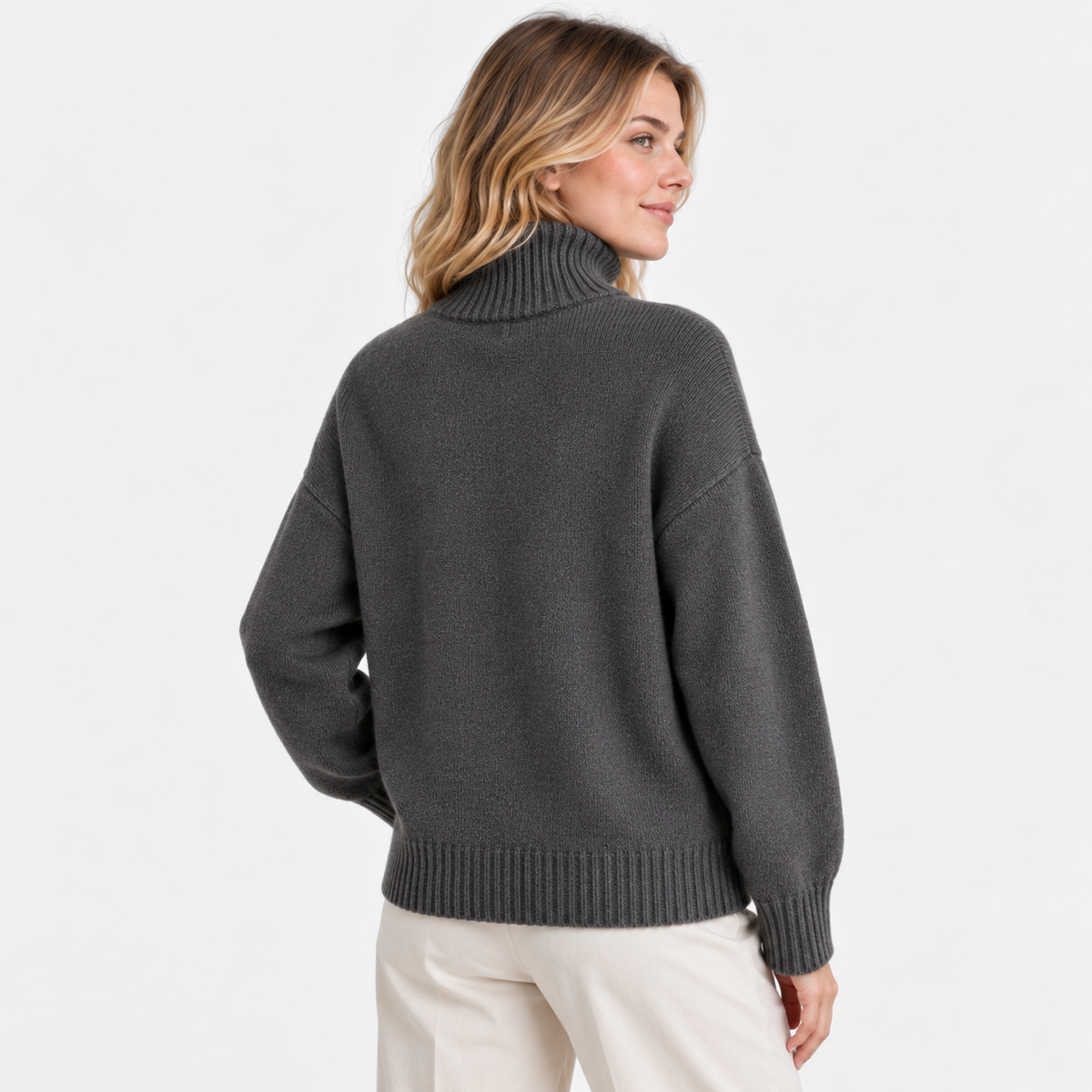 Old Ashworth  | Women's Lightweight Turtleneck Sweater Long Sleeve Knit Top