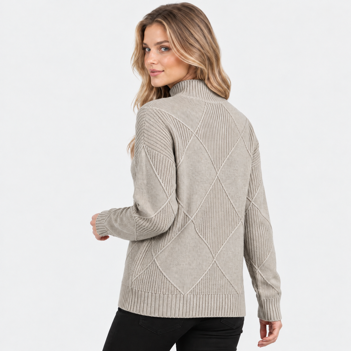 Old Ashworth | Women's Cashmere Jumper – Roll Neck