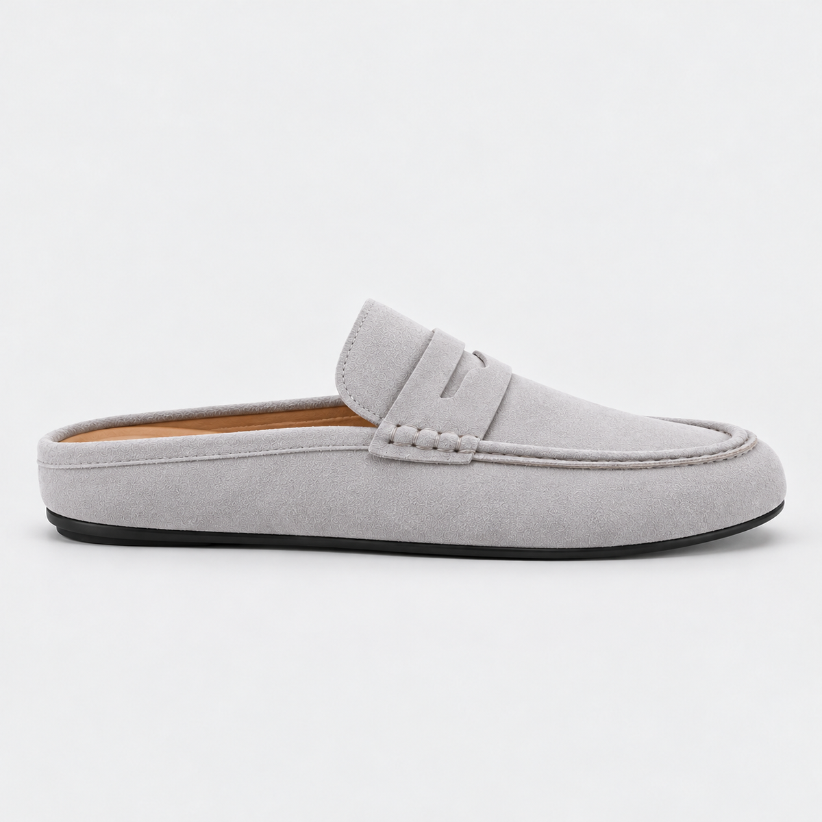 Old Ashworth | Men's Mule Loafers – Suede-Look Everyday Slip-On