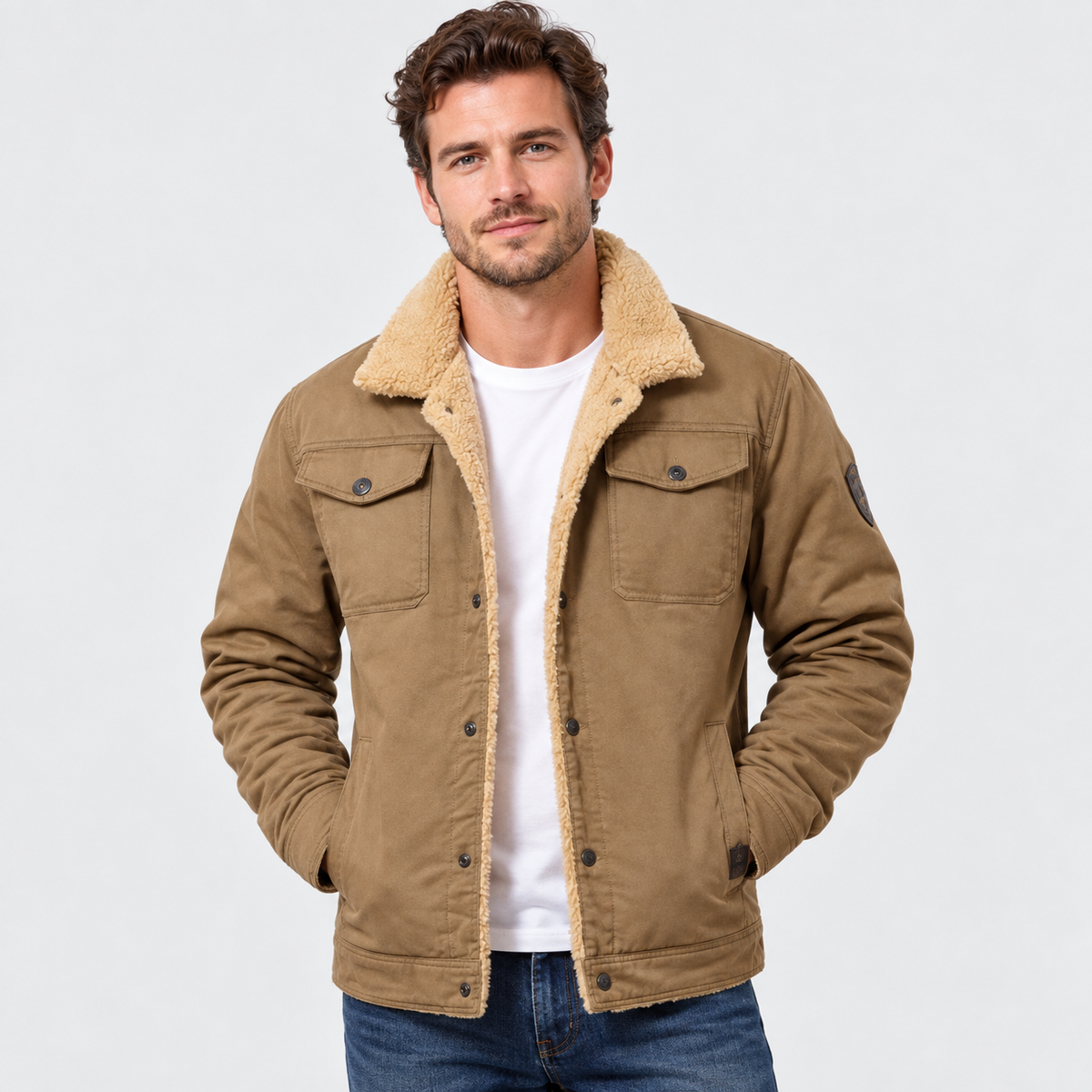 Old Ashworth | Men’s Classic Black Bomber Jacket for Everyday Wear