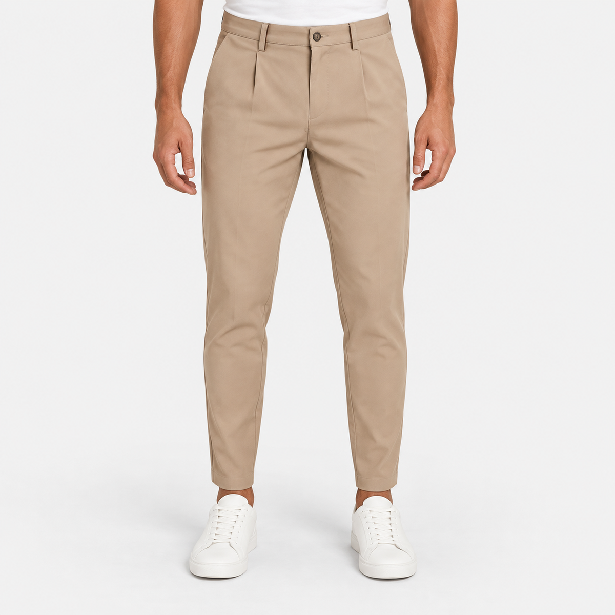 Old Ashworth | Men's Pleated Trousers – Breathable Business Wear