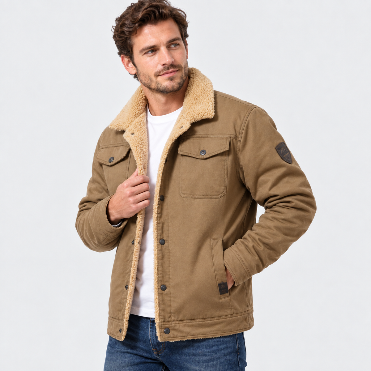 Old Ashworth | Men’s Classic Black Bomber Jacket for Everyday Wear