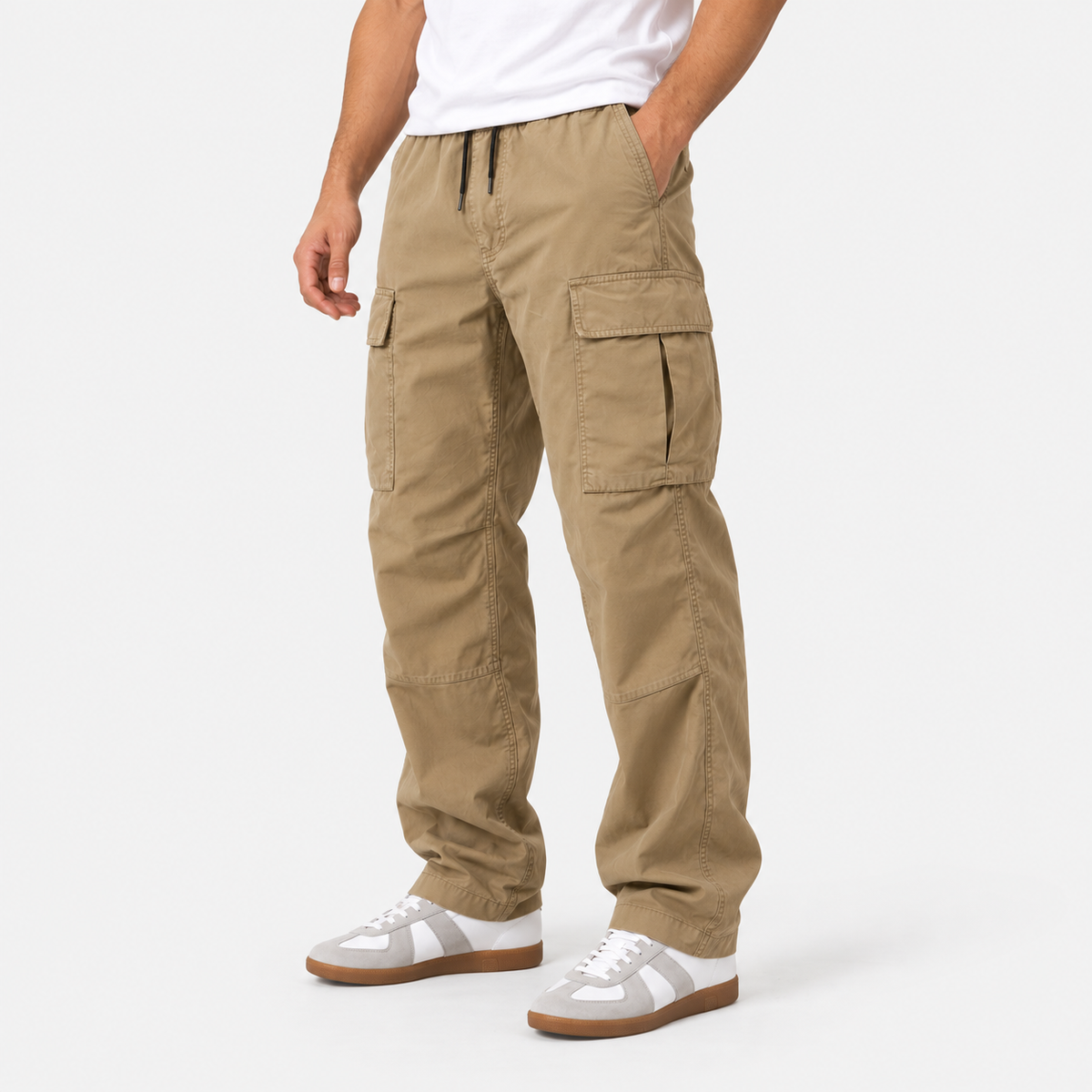 Old Ashworth | Men’s Lightweight Cargo Trousers for Everyday Wear