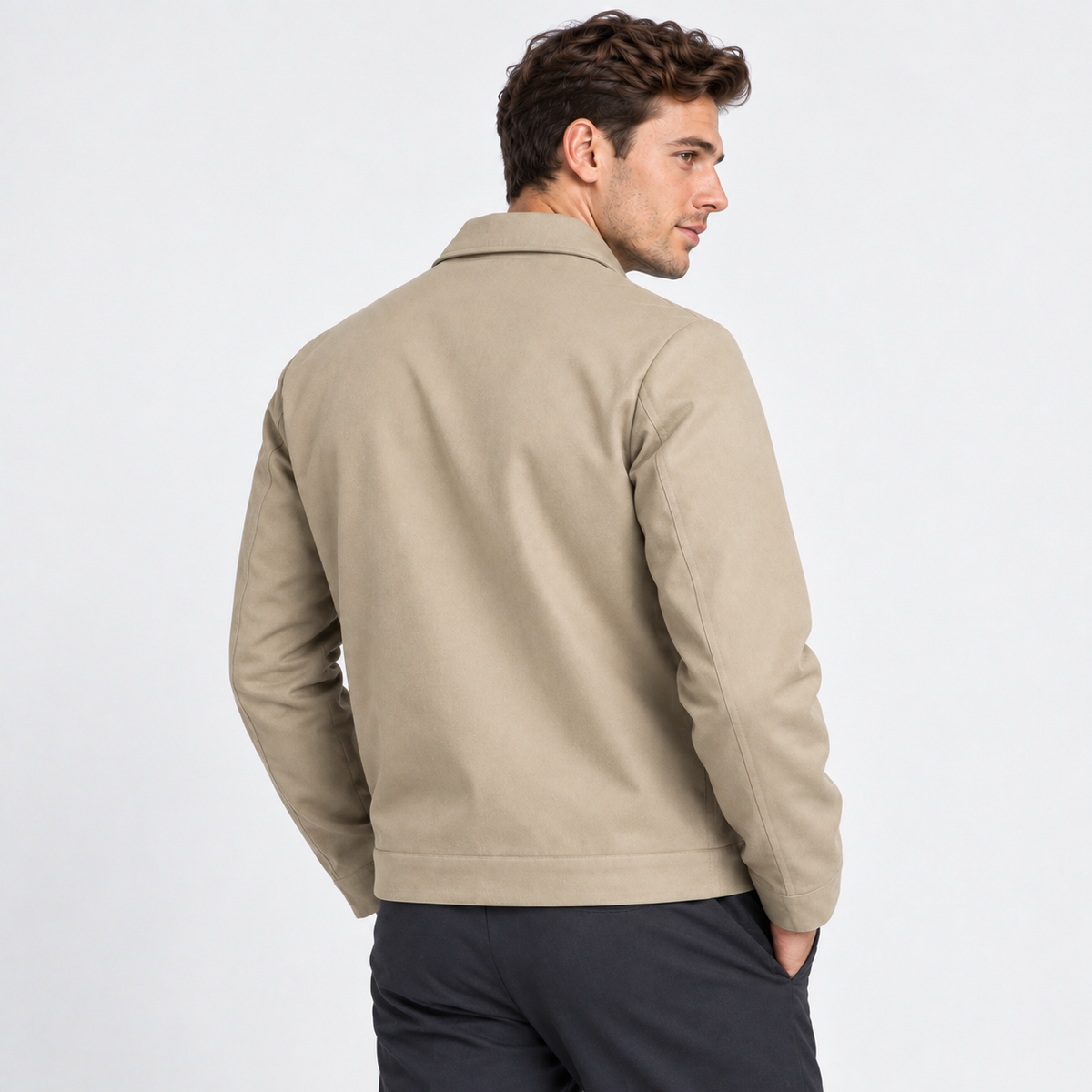 Old Ashworth | Men’s Lightweight Zip Jacket with Side Pockets