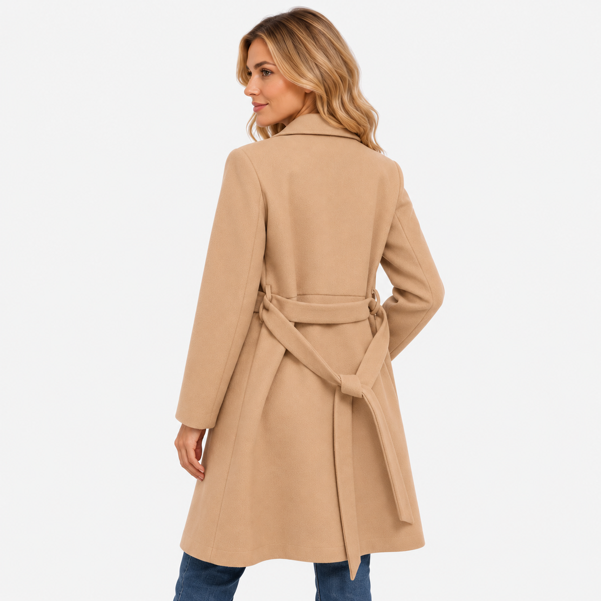Old Ashworth | Women’s Lined Winter Coat with Classic Lapels