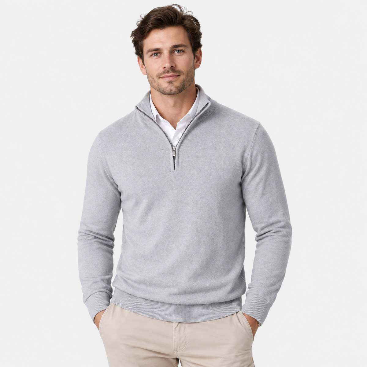 Old Ashworth  | Men's Quarter Zip Sweater for Business Casual & Everyday Wear