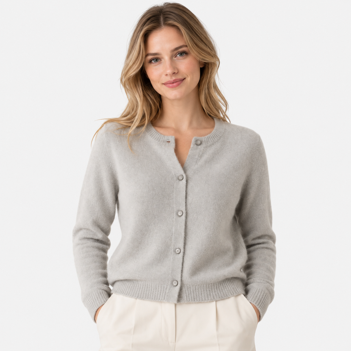 Old Ashworth  | Women's Button Front Cardigan Soft Knit Long Sleeve Sweater
