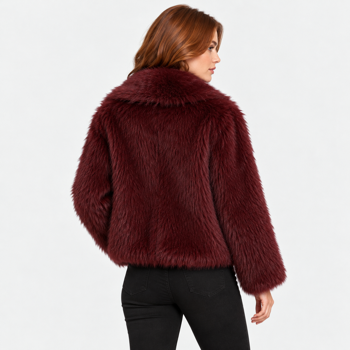 Old Ashworth | Women's Jacket – Faux Fur Warmth & Comfort