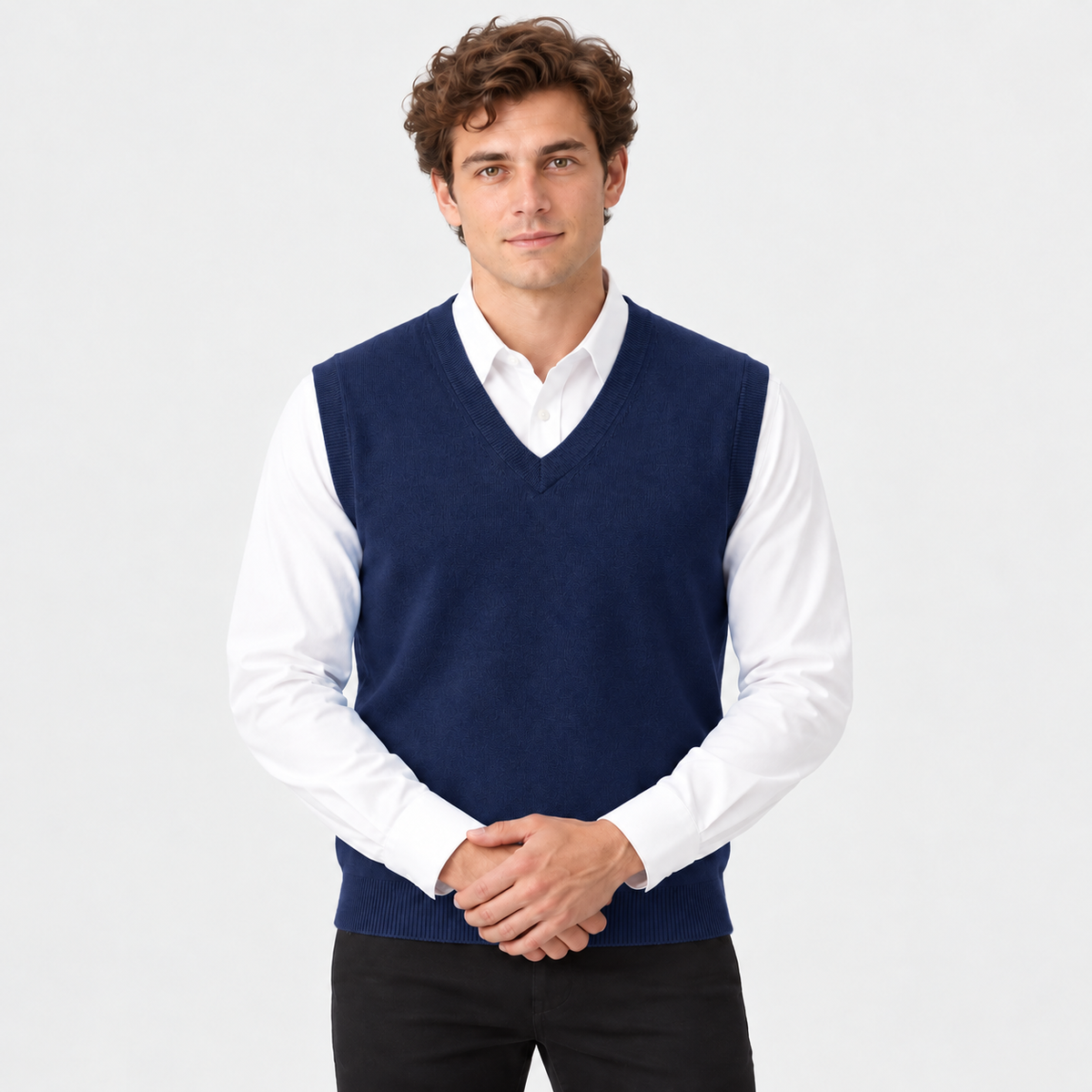 Old Ashworth | Men's Merino Wool Jumper Vest