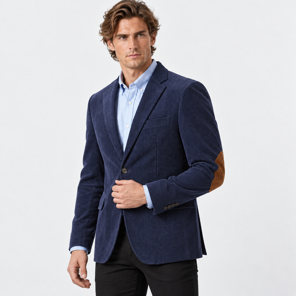 Old Ashworth | Men's Corduroy Blazer with Elbow Patches