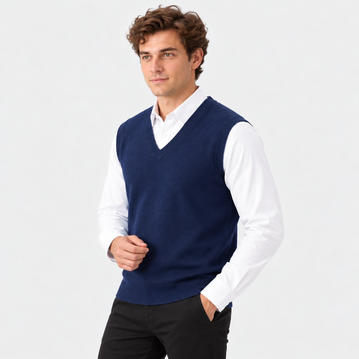 Old Ashworth | Men's Merino Wool Jumper Vest