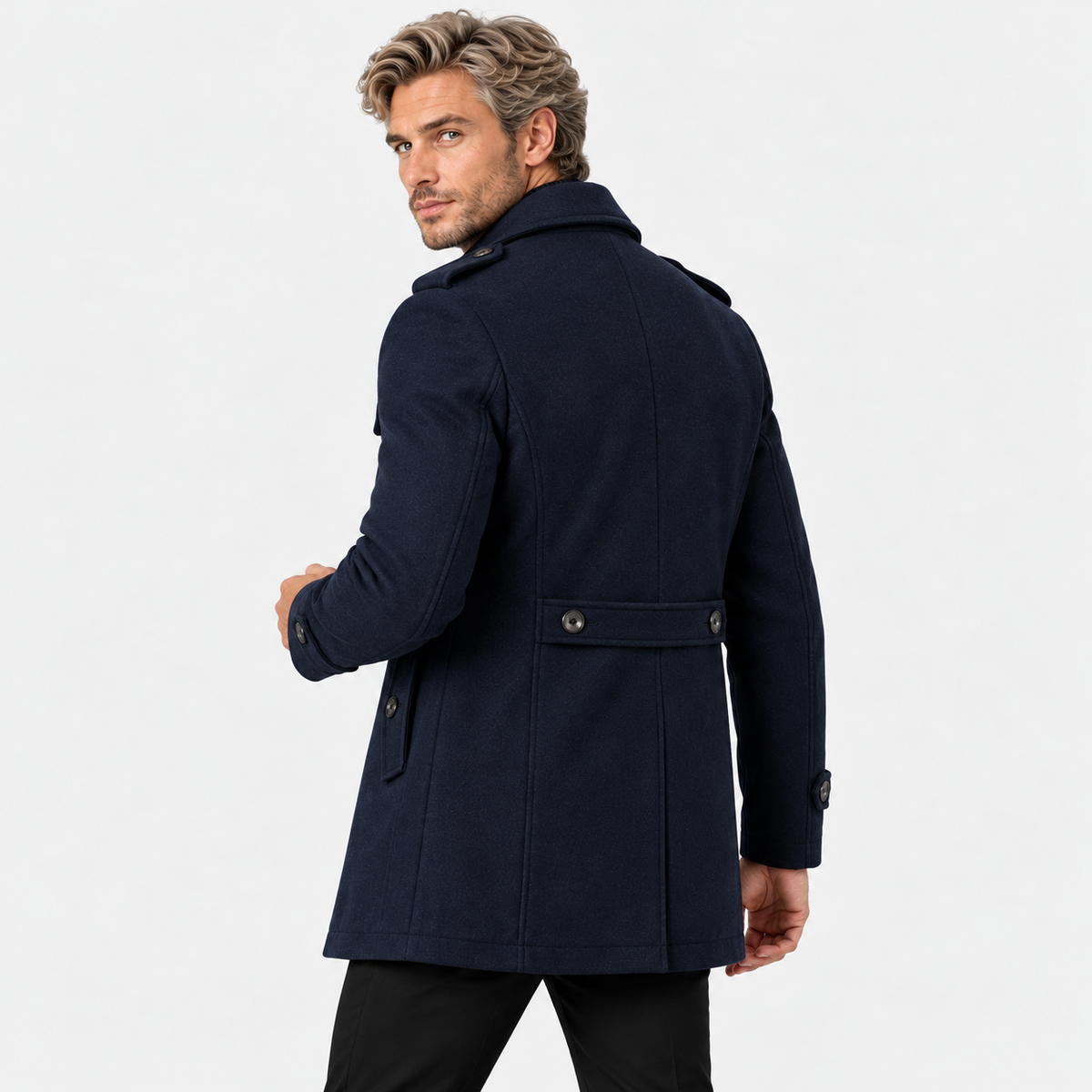 Old Ashworth | Men's Wool Blend Overcoat – Winter