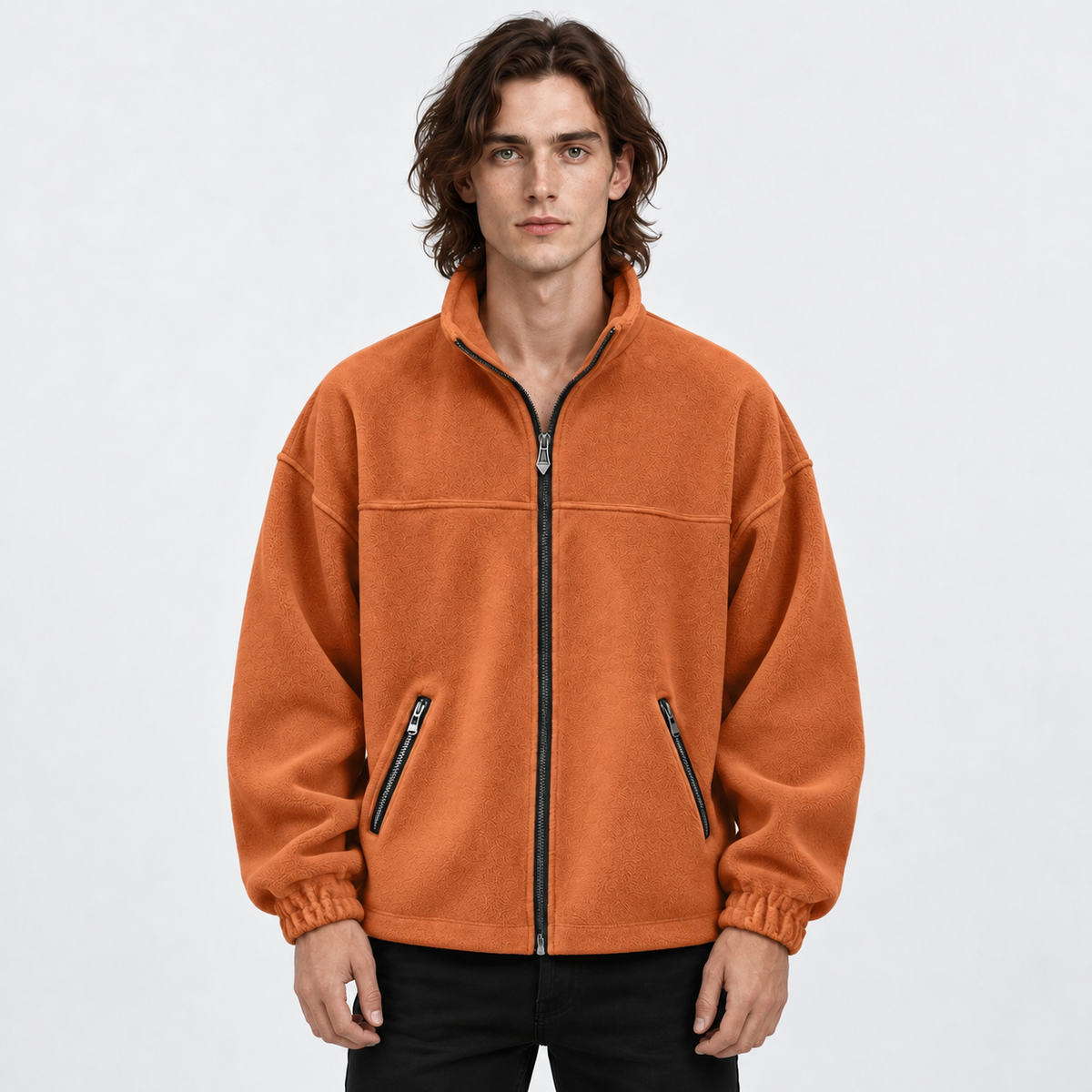 Old Ashworth | Men's Fleece Jacket – Full-Zip Everyday Layer