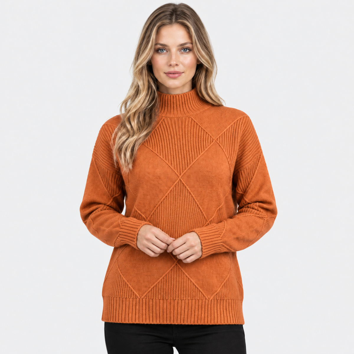 Old Ashworth | Women's Cashmere Jumper – Roll Neck
