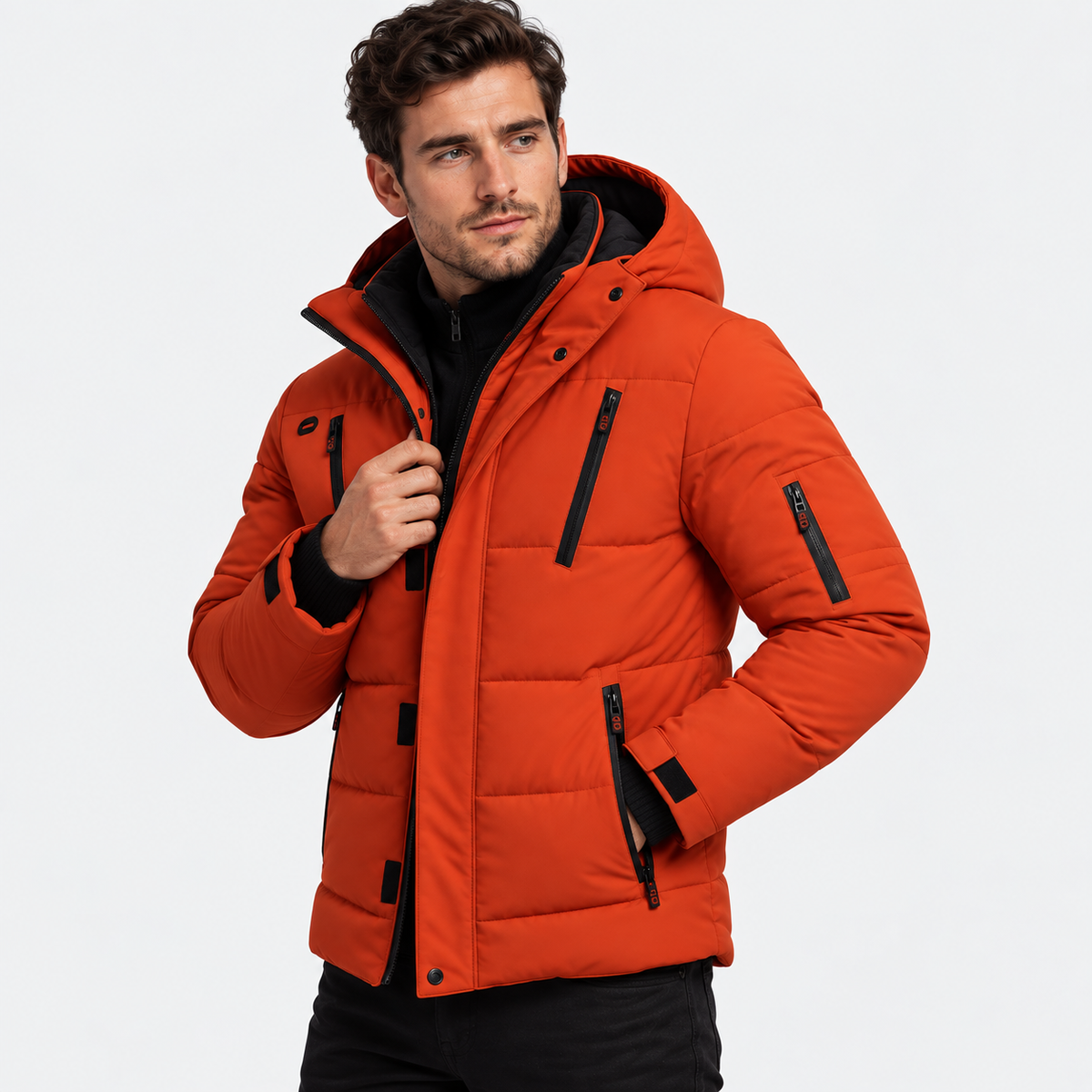 Old Ashworth | Men’s Warm Puffer Jacket for Cold Winter Weather