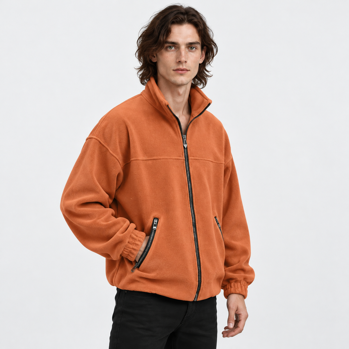 Old Ashworth | Men's Fleece Jacket – Full-Zip Everyday Layer