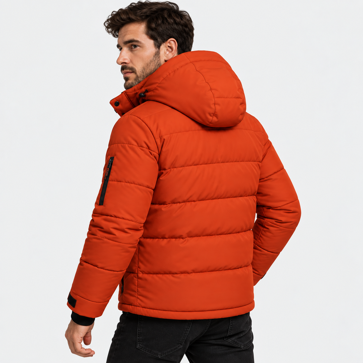 Old Ashworth | Men’s Warm Puffer Jacket for Cold Winter Weather