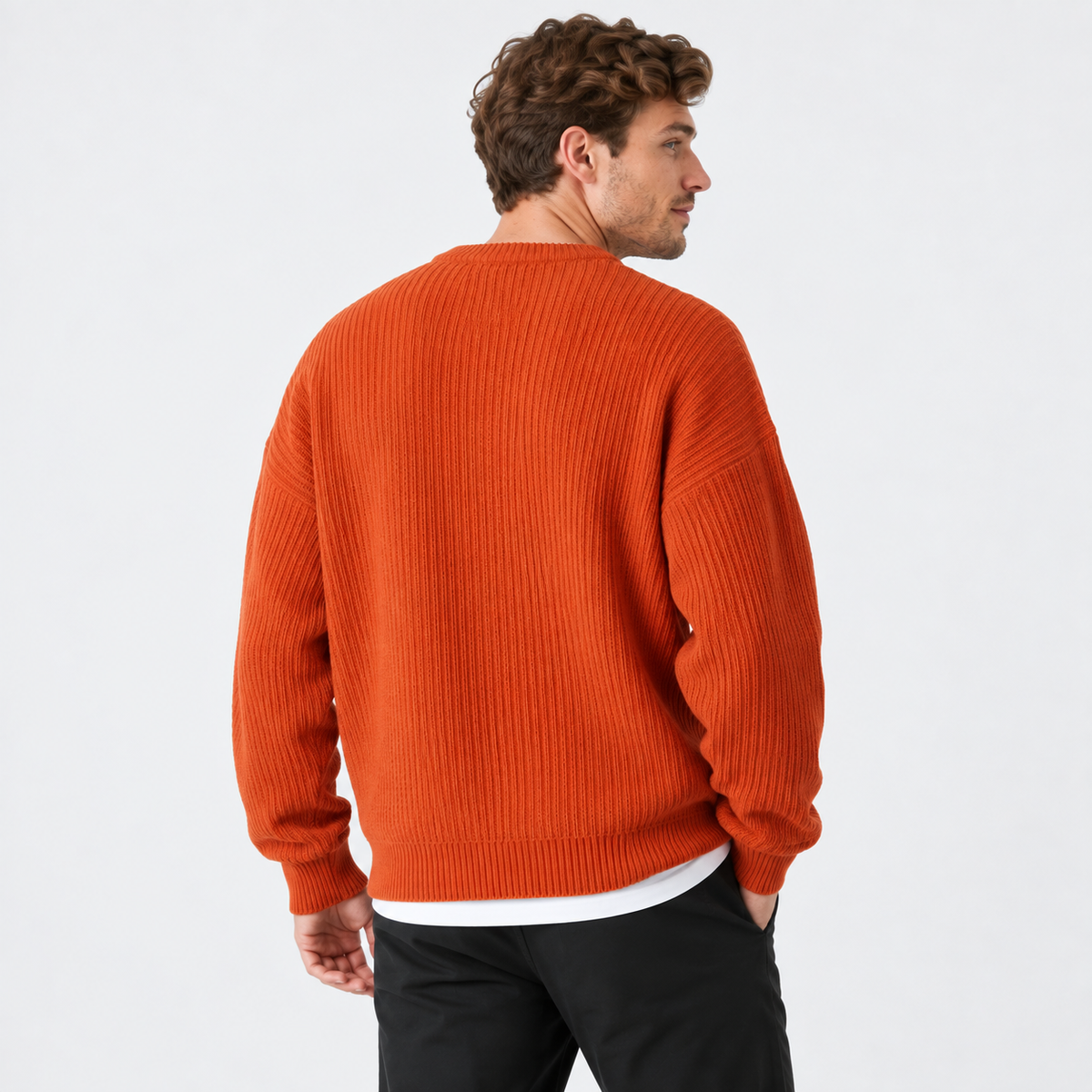 Old Ashworth  | Men's Crew Neck Sweater for Business Casual & Everyday Wear