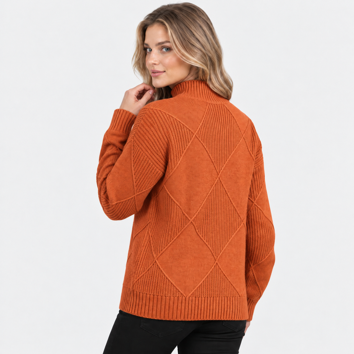 Old Ashworth | Women's Cashmere Jumper – Roll Neck