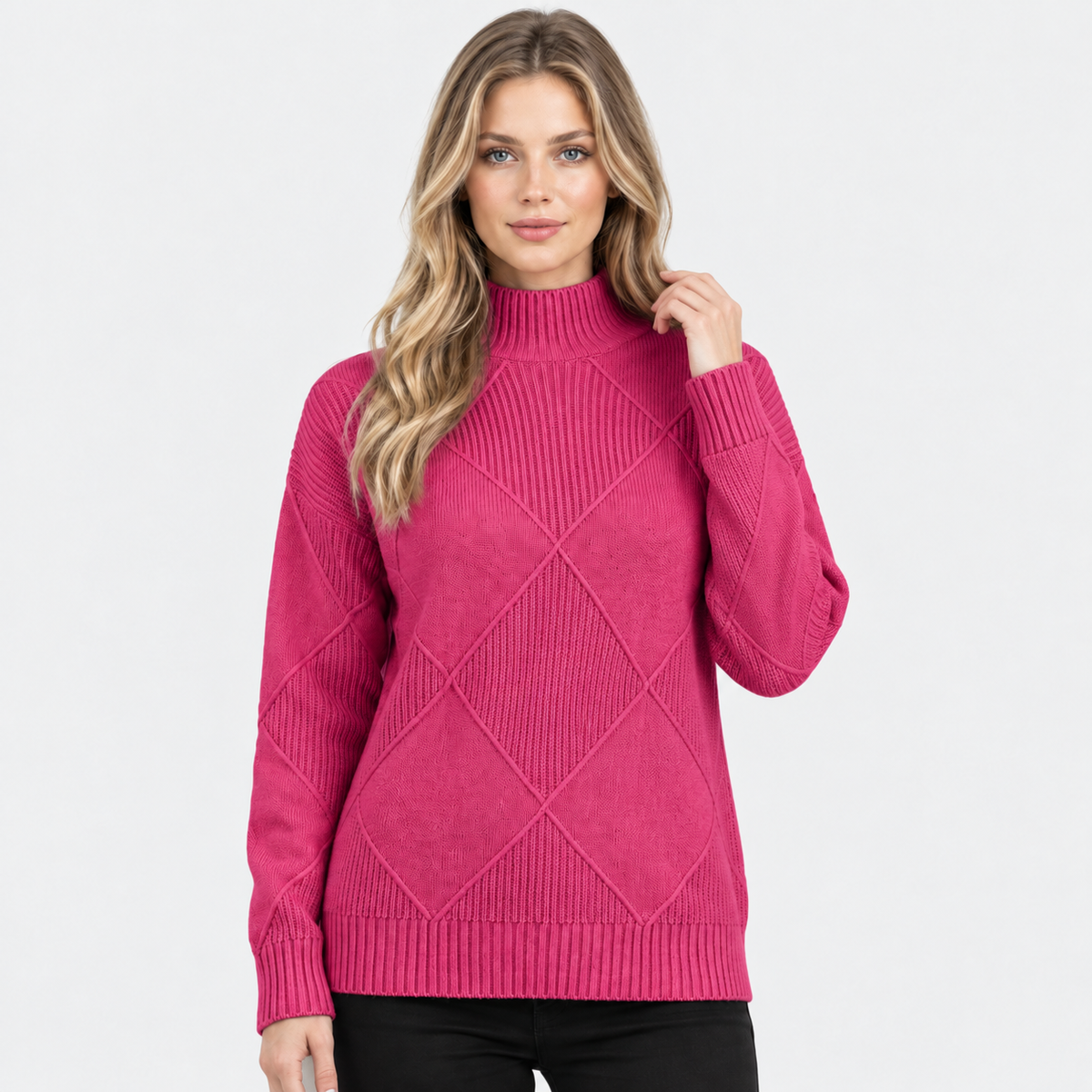 Old Ashworth | Women's Cashmere Jumper – Roll Neck