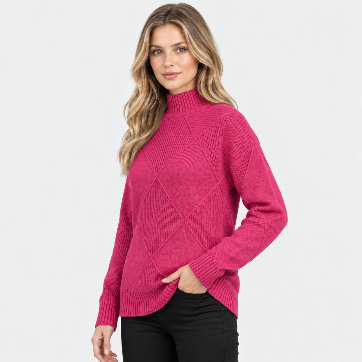 Old Ashworth | Women's Cashmere Jumper – Roll Neck
