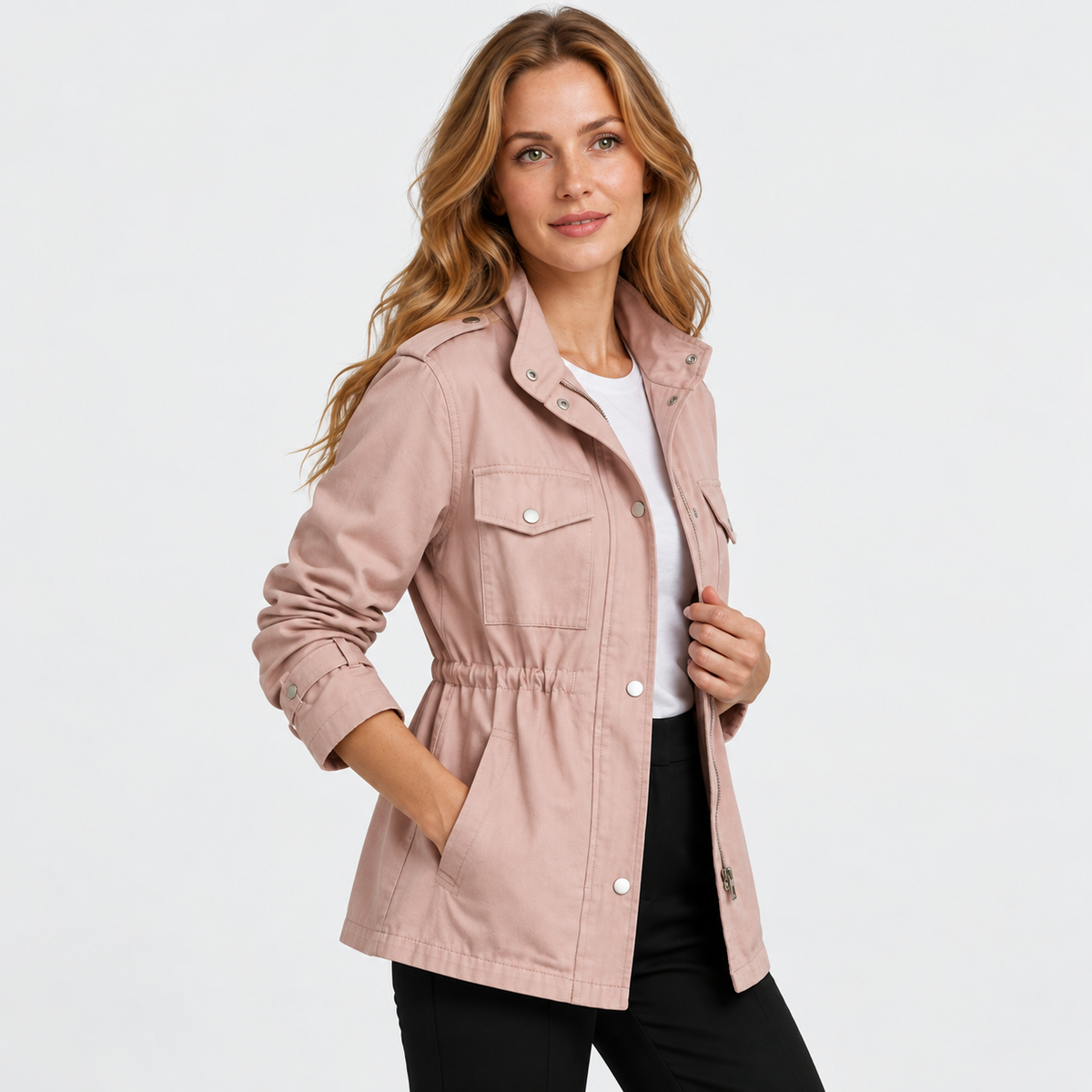Old Ashworth | Women's Utility Jacket – Lightweight Everyday Wear