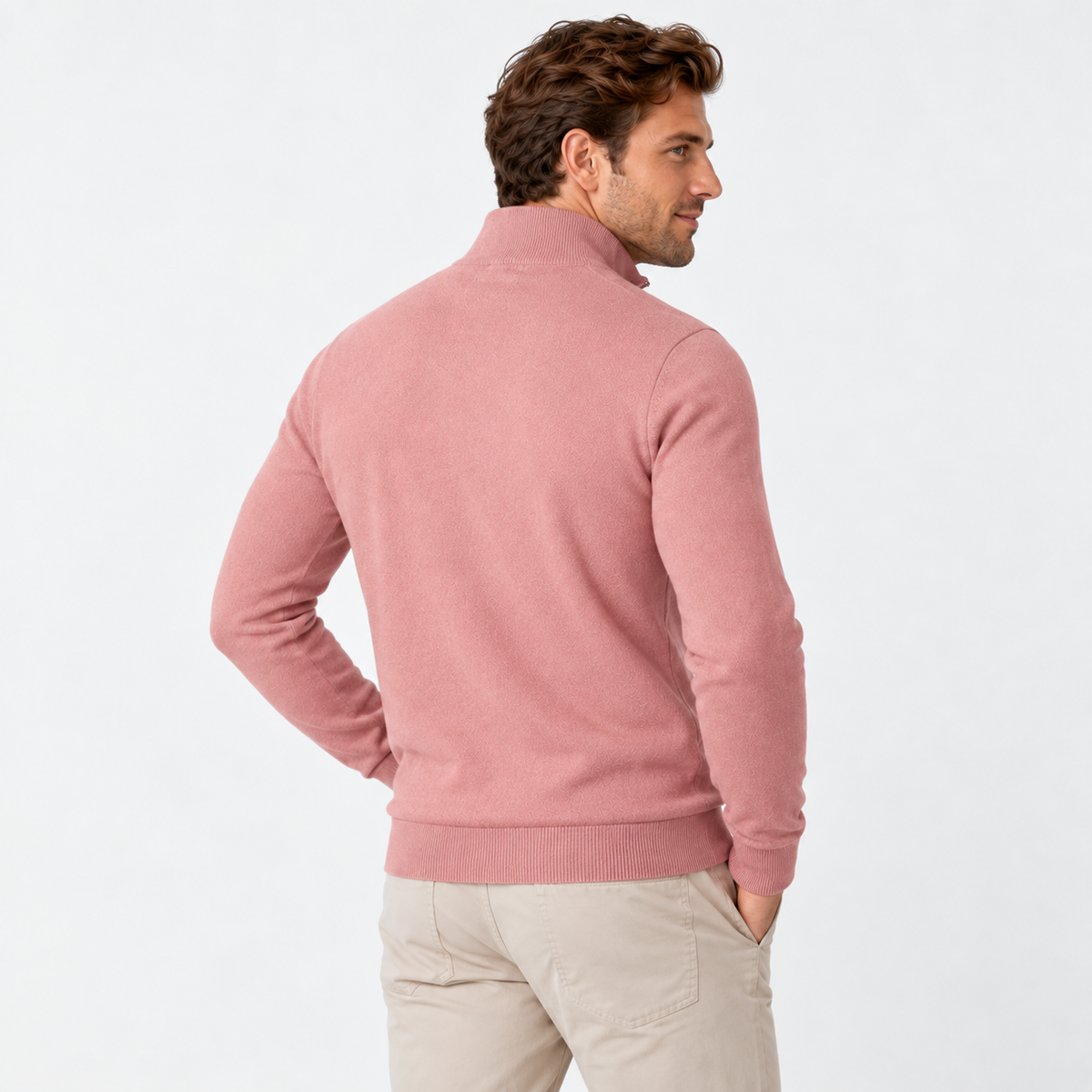 Old Ashworth  | Men's Quarter Zip Sweater for Business Casual & Everyday Wear