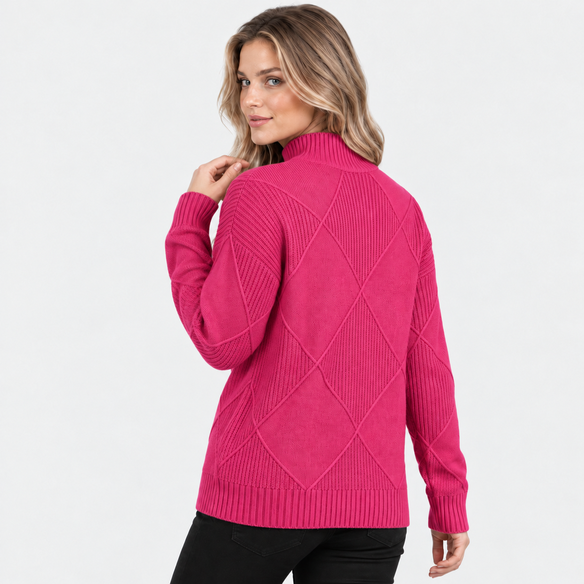 Old Ashworth | Women's Cashmere Jumper – Roll Neck
