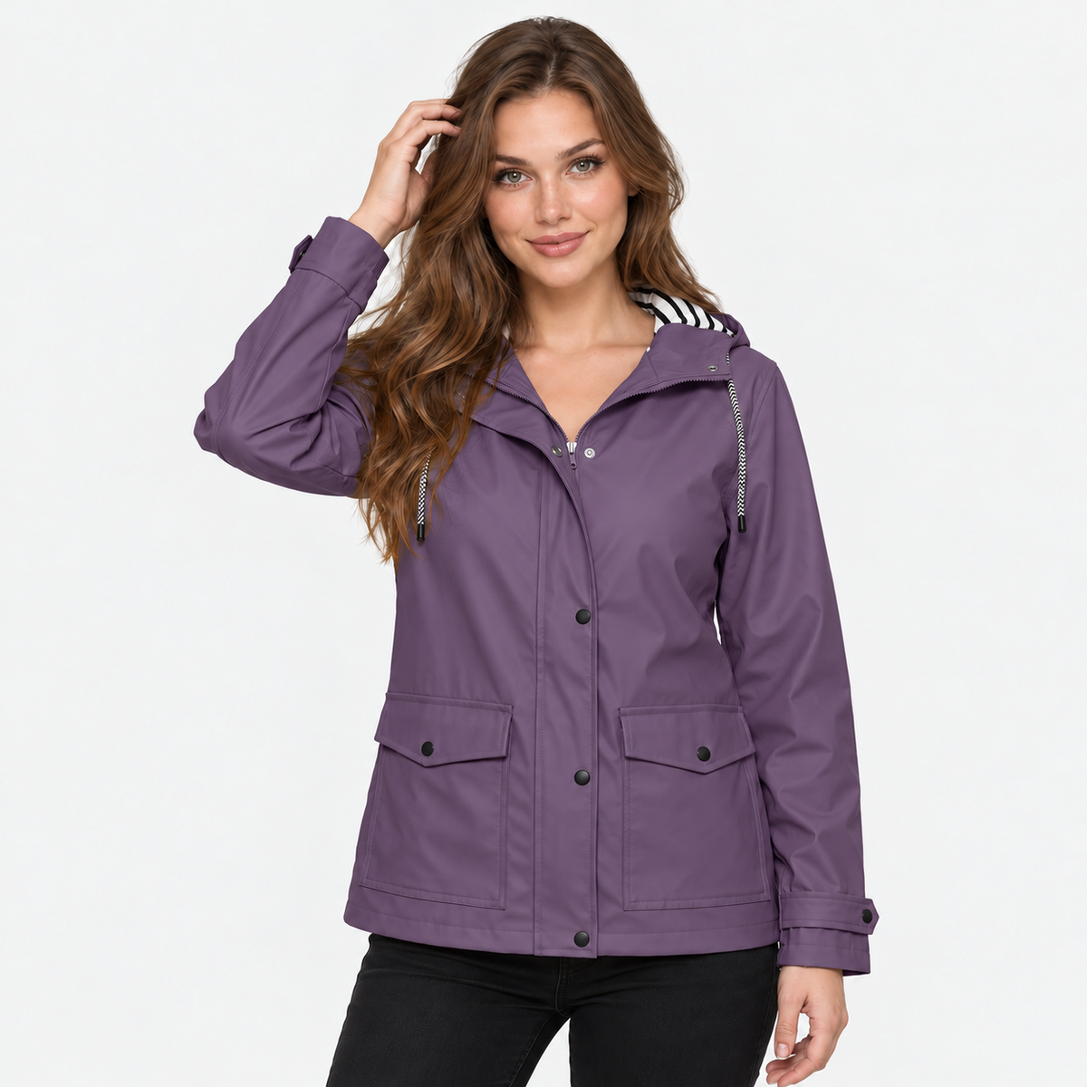 Old Ashworth | Women's Rain Jacket – Lightweight Waterproof