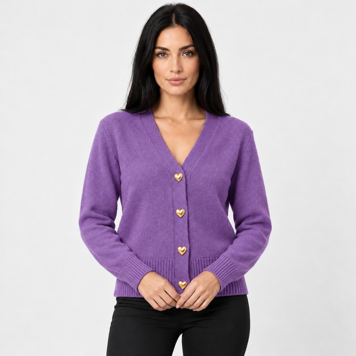 Old Ashworth | Women's Cardigan – Regular Fit with Long Sleeves