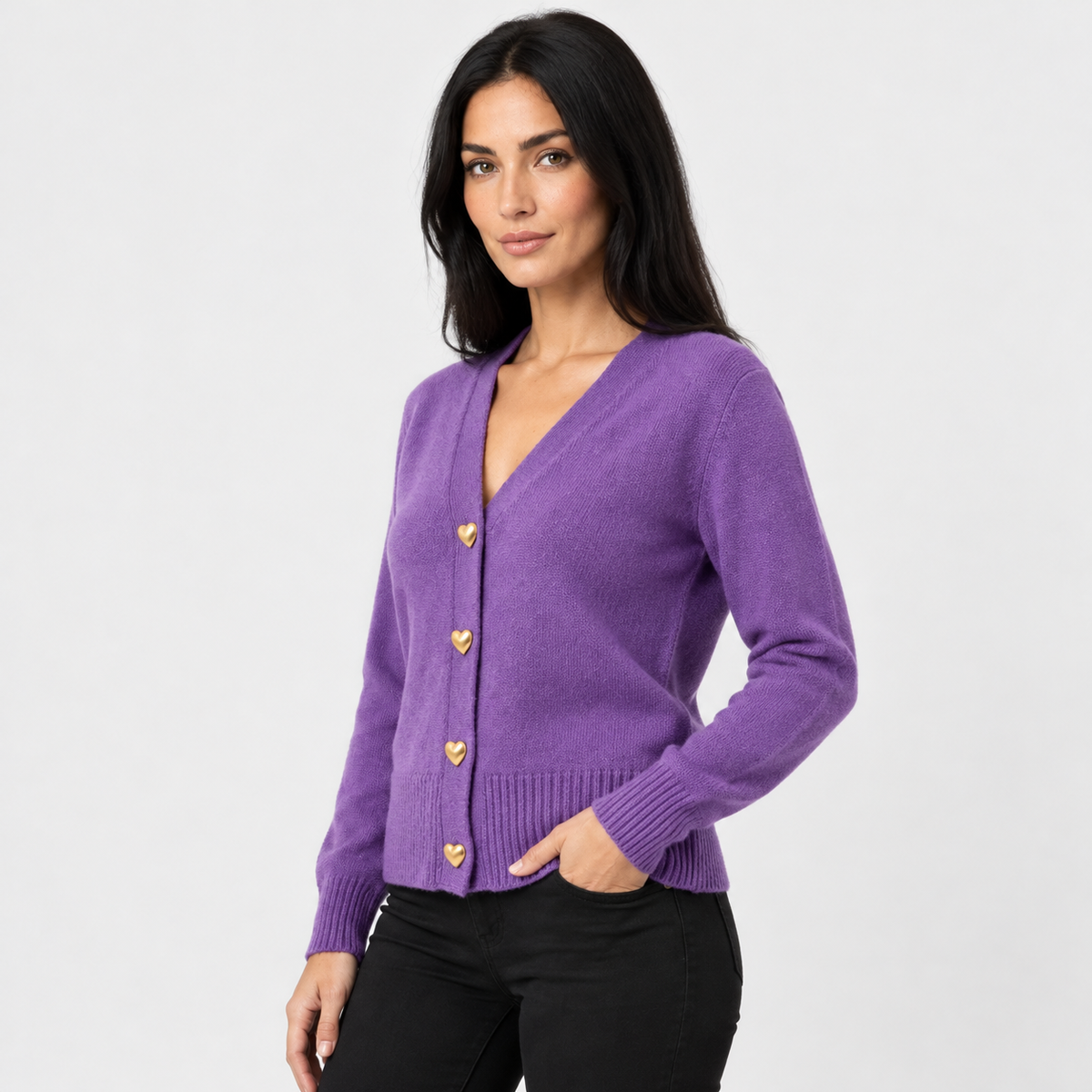 Old Ashworth | Women's Cardigan – Regular Fit with Long Sleeves