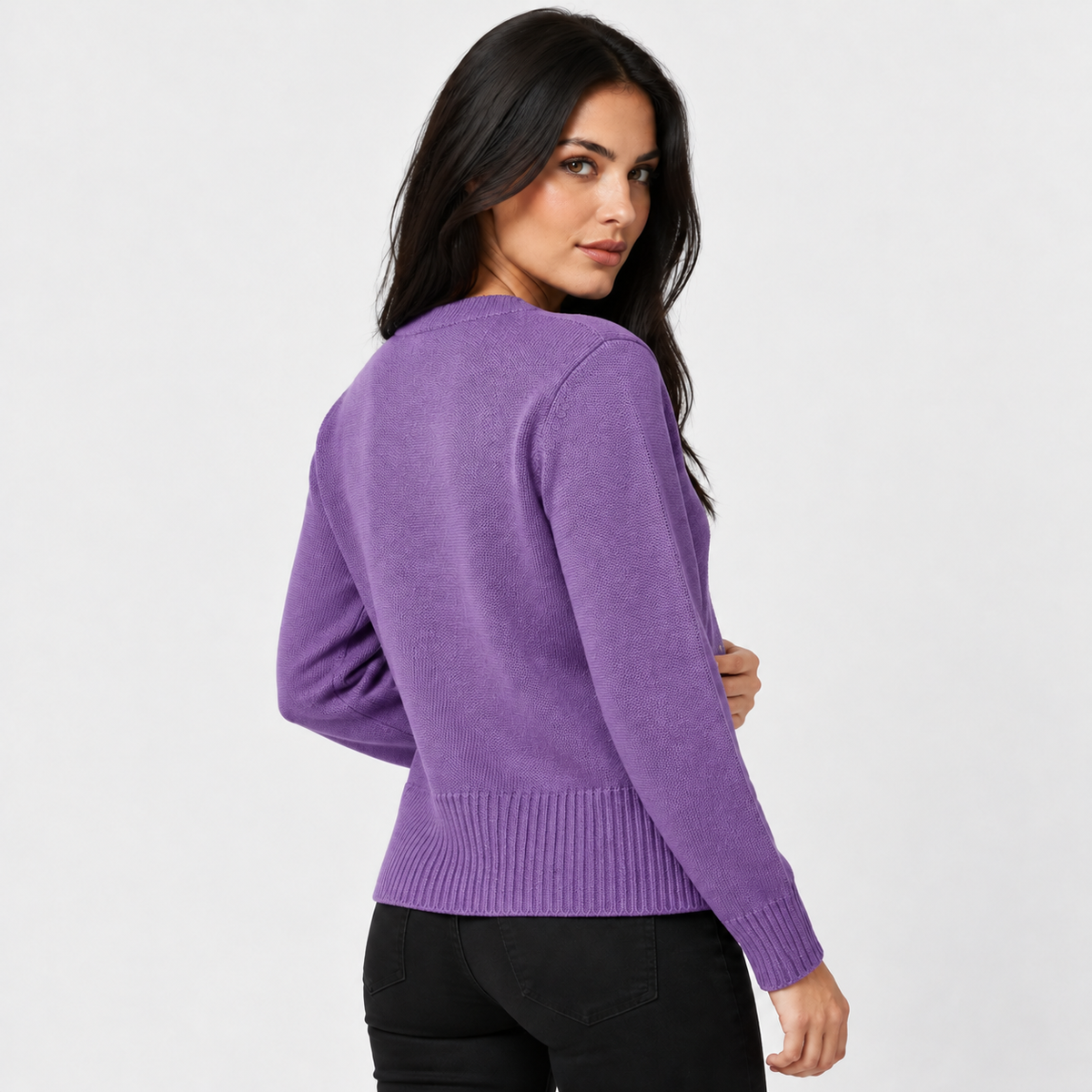 Old Ashworth | Women's Cardigan – Regular Fit with Long Sleeves