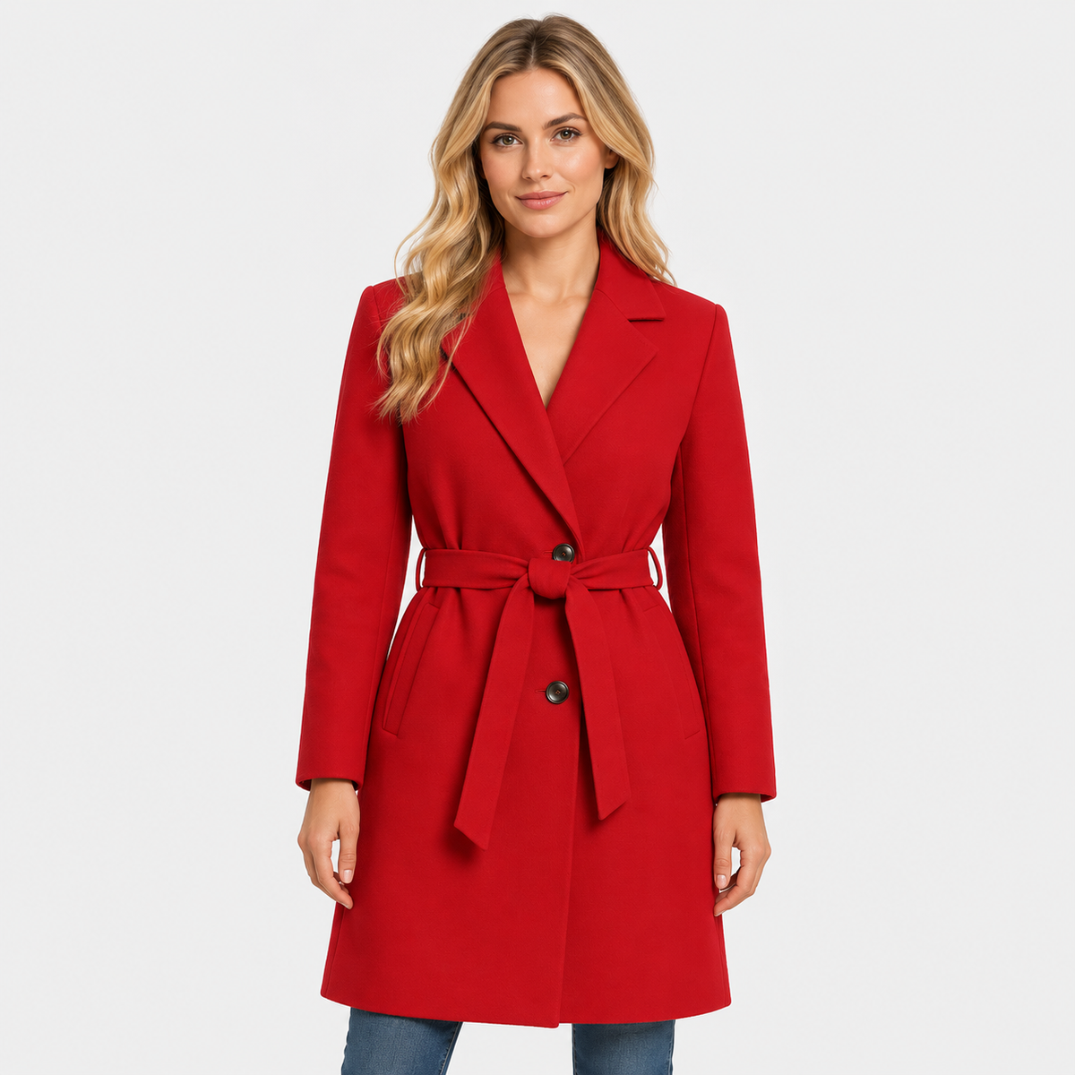 Old Ashworth | Women’s Lined Winter Coat with Classic Lapels