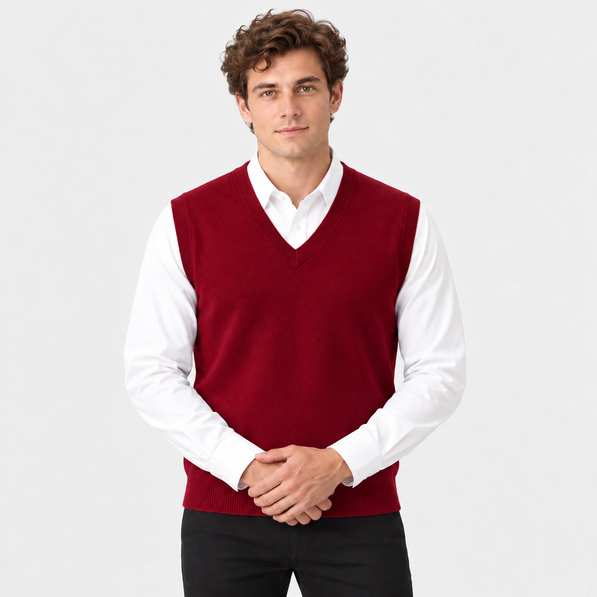 Old Ashworth | Men's Merino Wool Jumper Vest