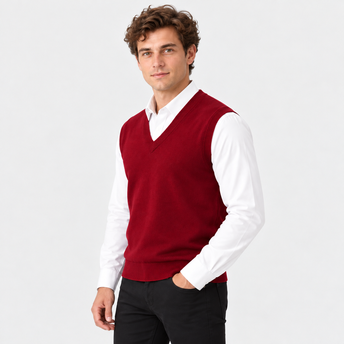 Old Ashworth | Men's Merino Wool Jumper Vest
