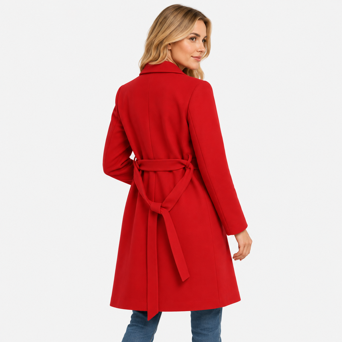 Old Ashworth | Women’s Lined Winter Coat with Classic Lapels