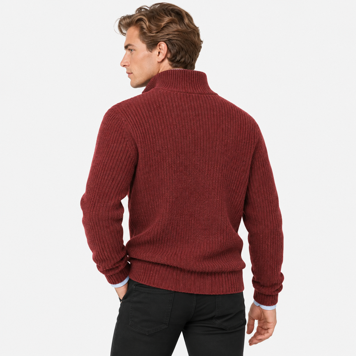 Old Ashworth | Men's Cashmere Quarter-Zip Jumper