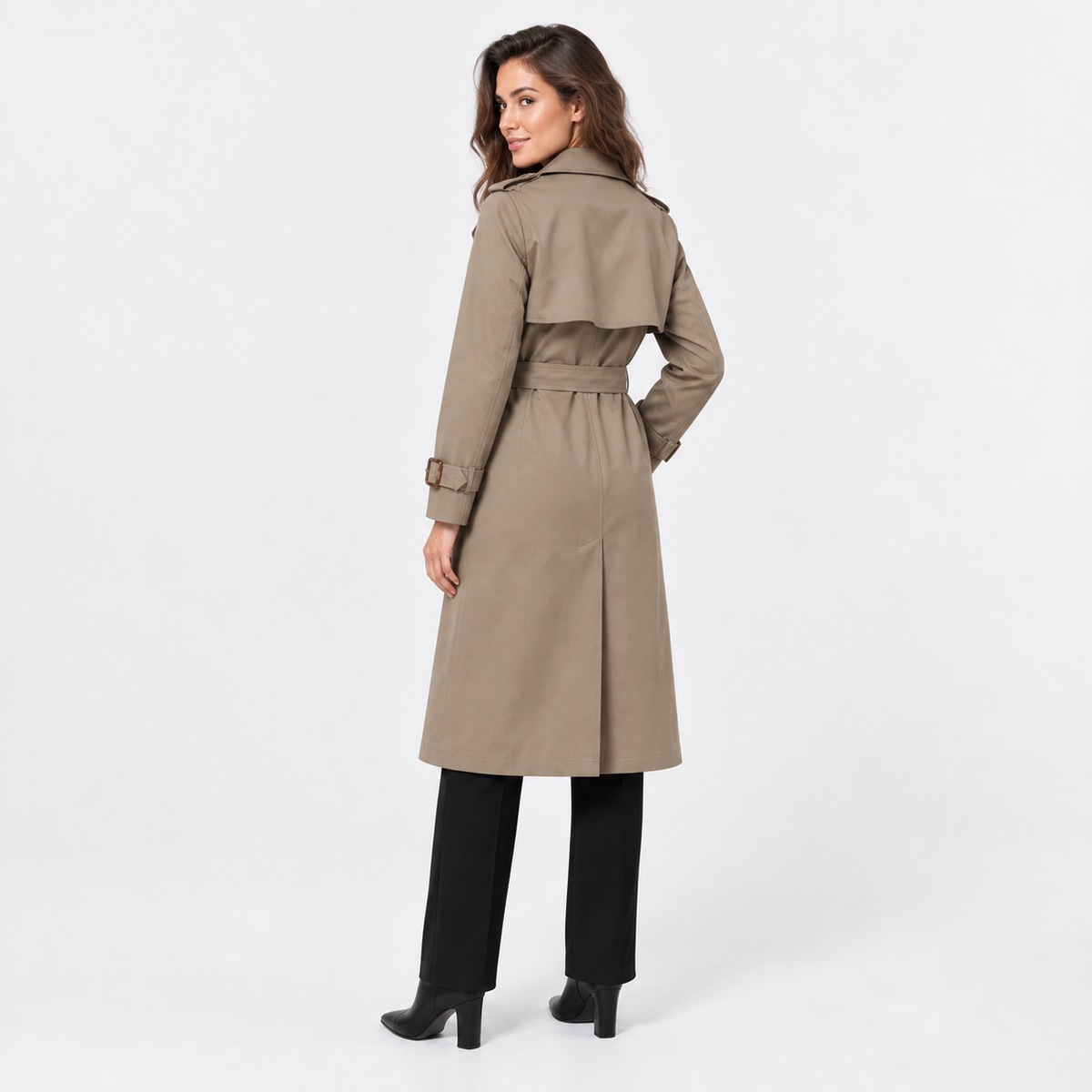 Old Ashworth | Women's Trench Coat – Relaxed Fit Everyday Wear