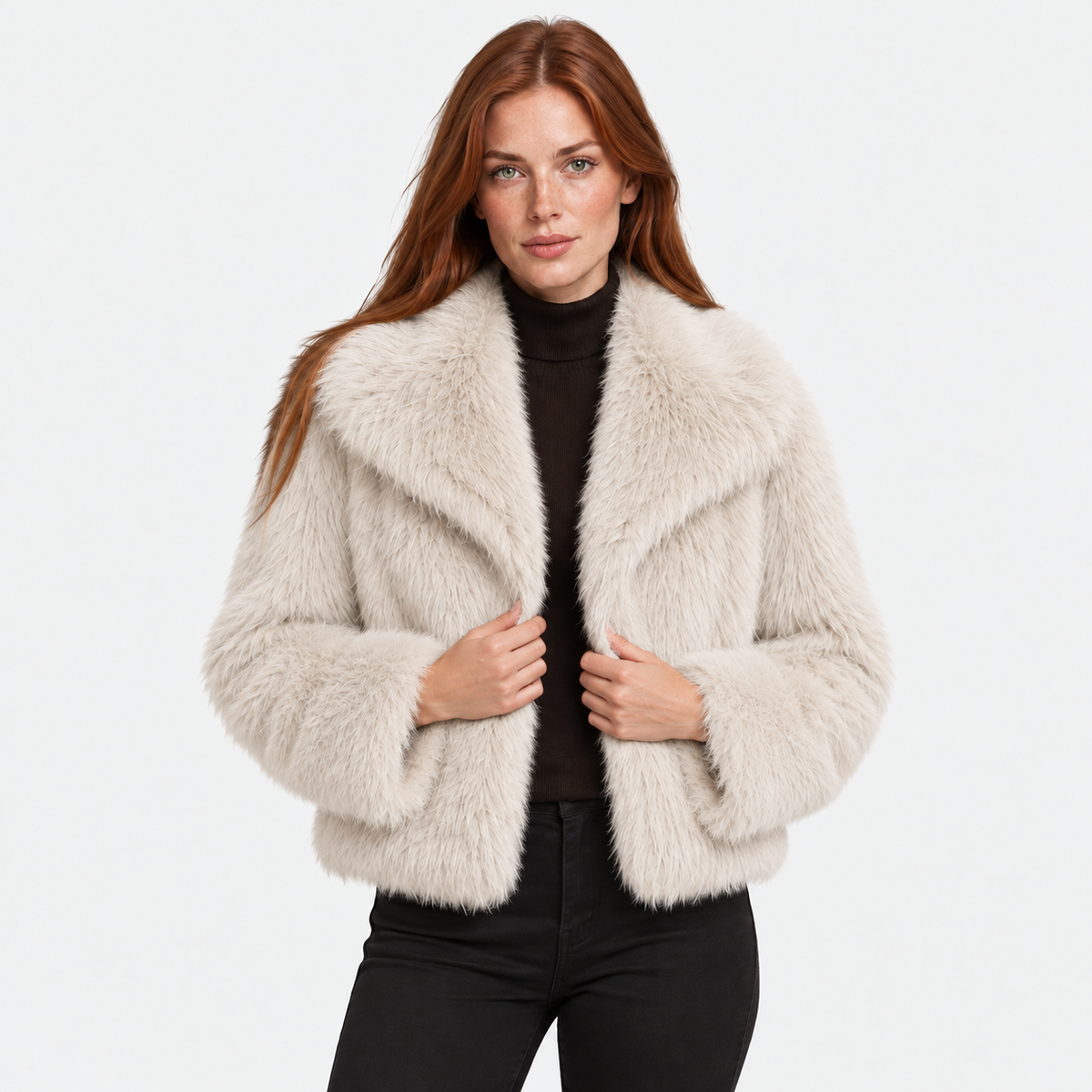 Old Ashworth | Women's Jacket – Faux Fur Warmth & Comfort