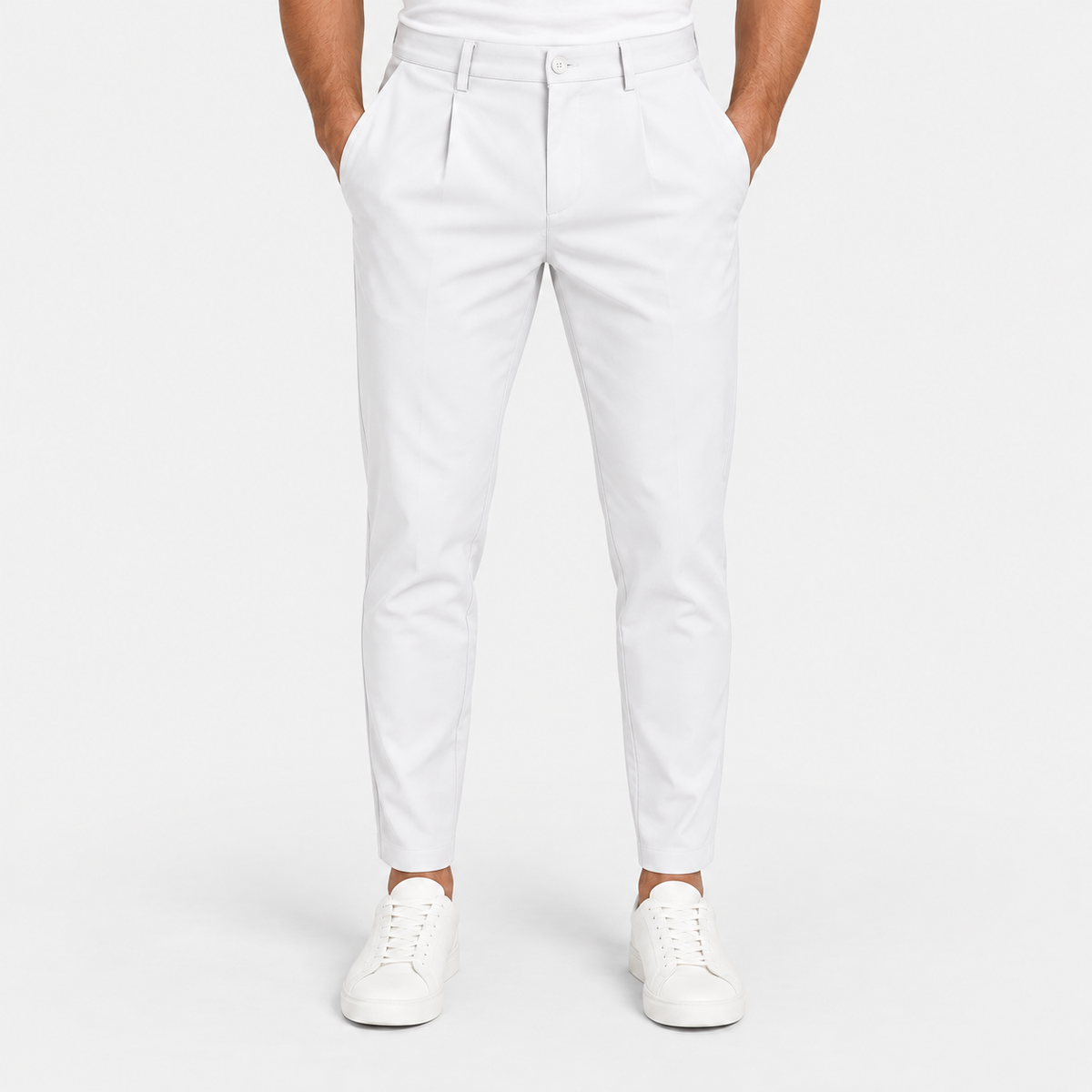 Old Ashworth | Men's Pleated Trousers – Breathable Business Wear