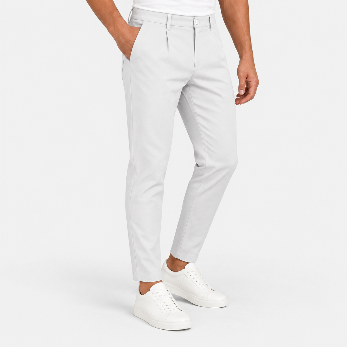 Old Ashworth | Men's Pleated Trousers – Breathable Business Wear