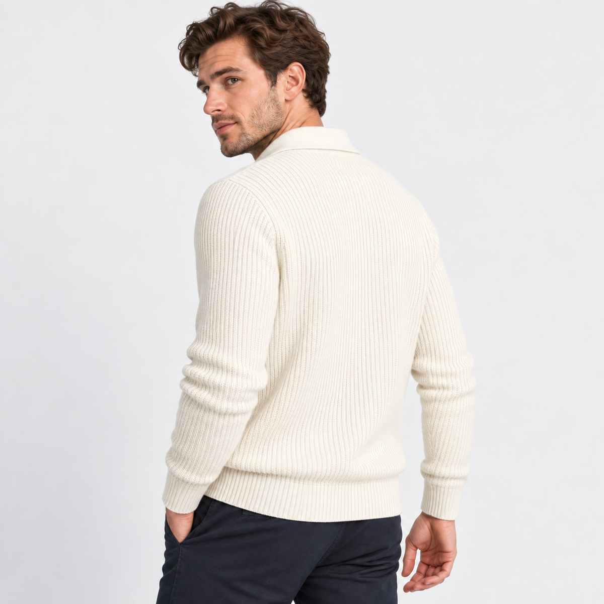 Old Ashworth | Men’s Quarter-Zip Jumper for Winter Wear