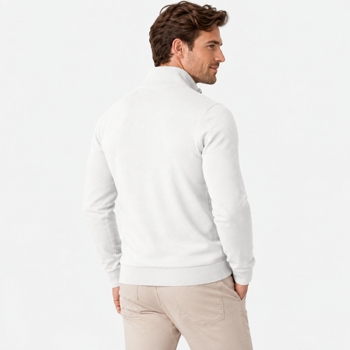 Old Ashworth  | Men's Quarter Zip Sweater for Business Casual & Everyday Wear