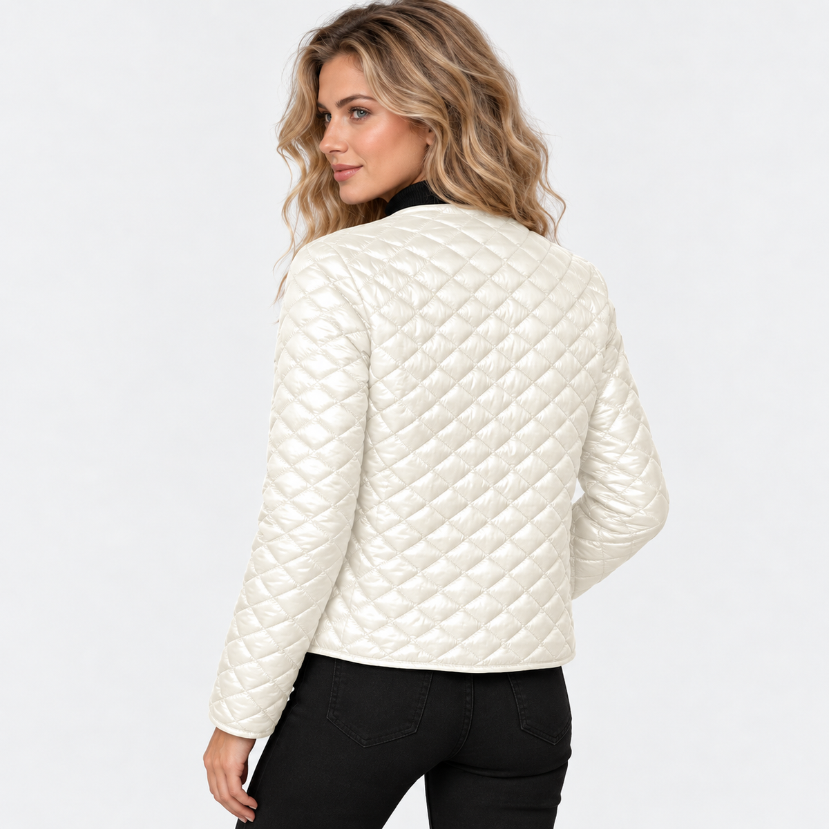 Old Ashworth | Women's Quilted Coat – Lightweight Smart Casual