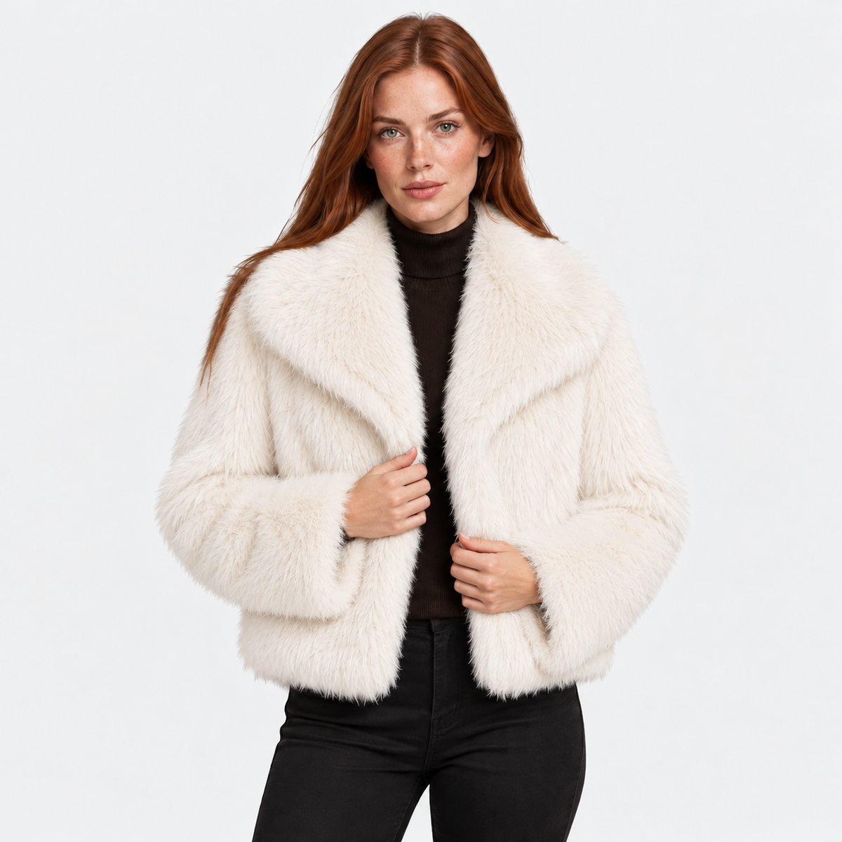 Old Ashworth | Women's Jacket – Faux Fur Warmth & Comfort
