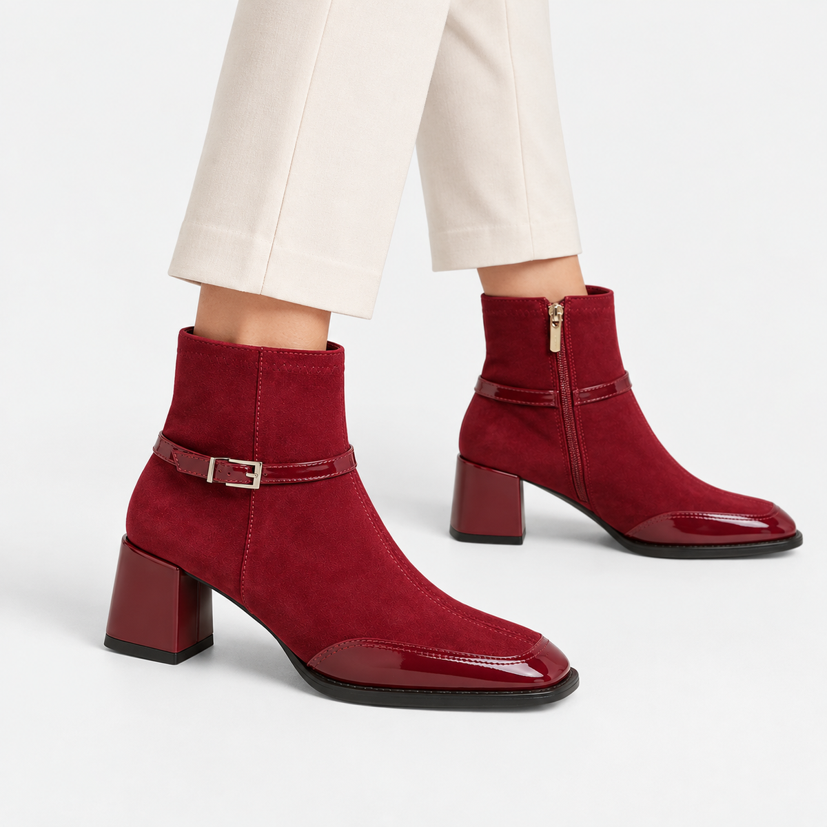 Old Ashworth  | Women's Low Heel Ankle Boots for Work & Casual Wear