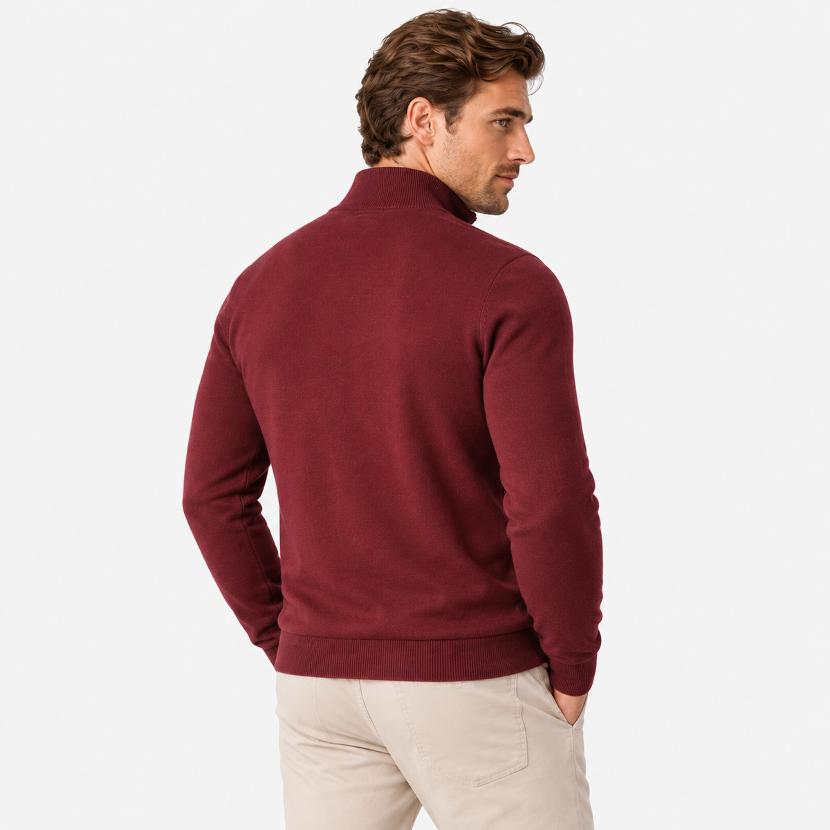 Old Ashworth  | Men's Quarter Zip Sweater for Business Casual & Everyday Wear