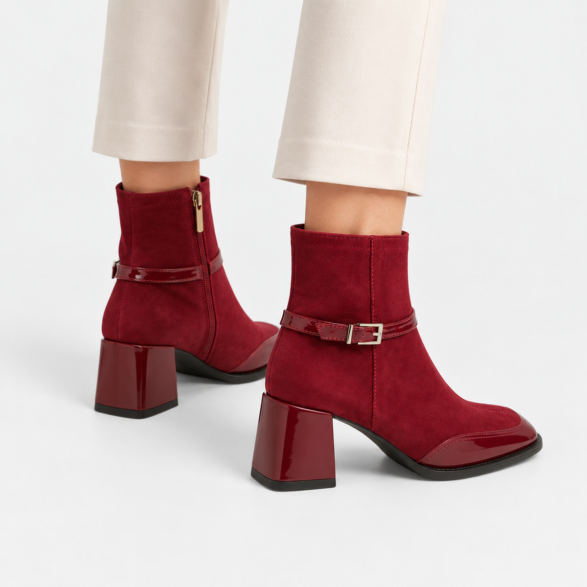 Old Ashworth  | Women's Low Heel Ankle Boots for Work & Casual Wear