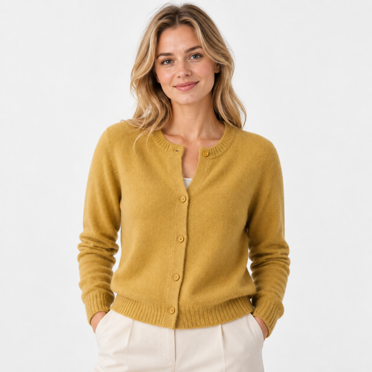 Old Ashworth  | Women's Button Front Cardigan Soft Knit Long Sleeve Sweater